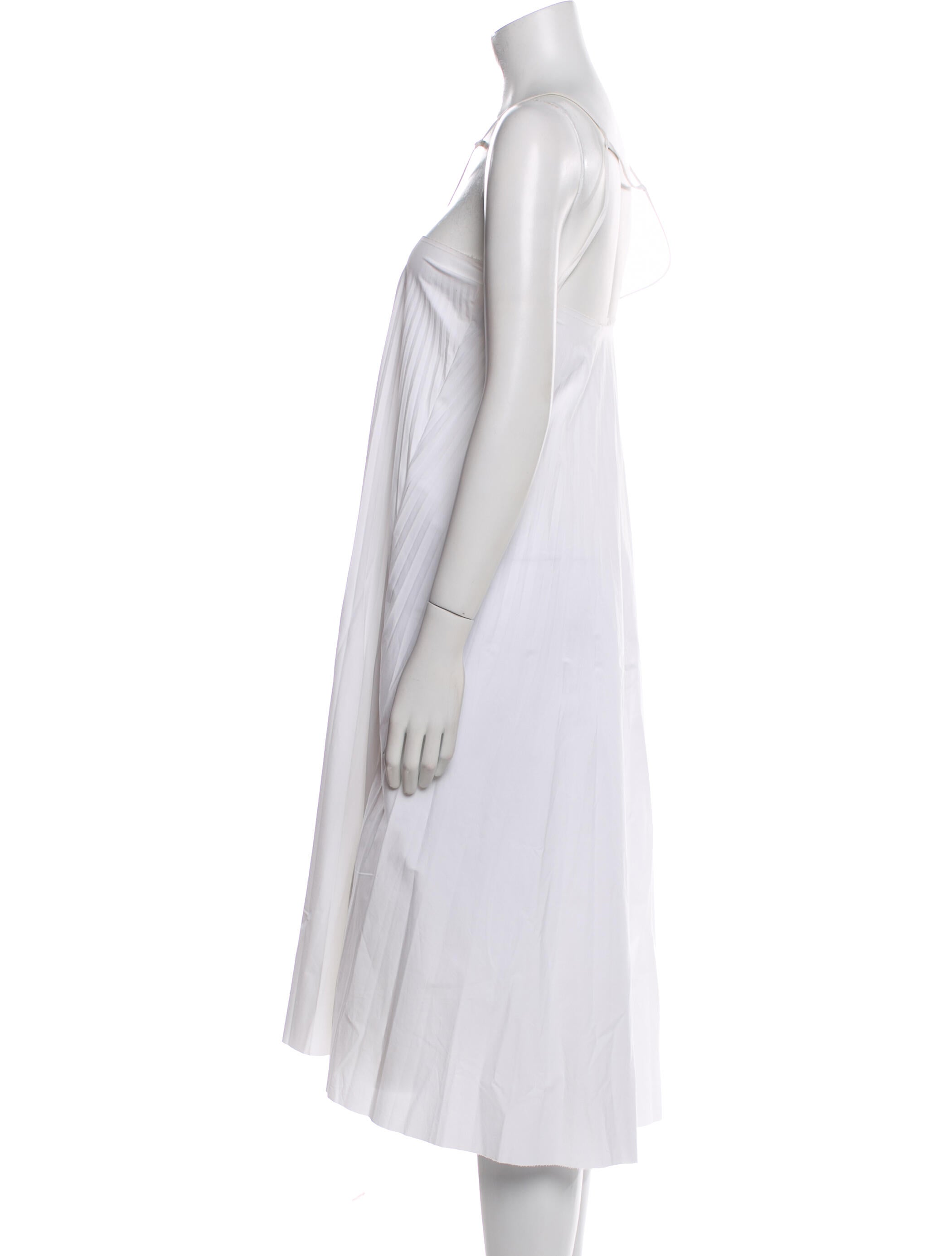 Melitta Baumeister Square Neckline Midi Length Dress