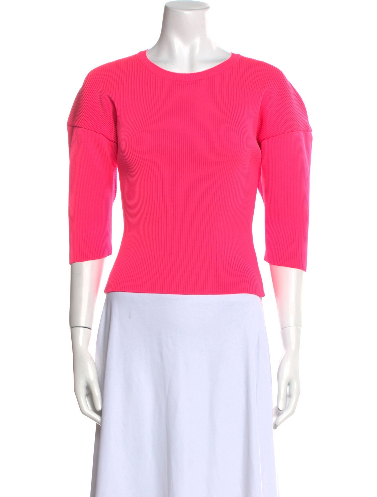 Melitta Baumeister Crew Neck Three-Quarter Sleeve Top