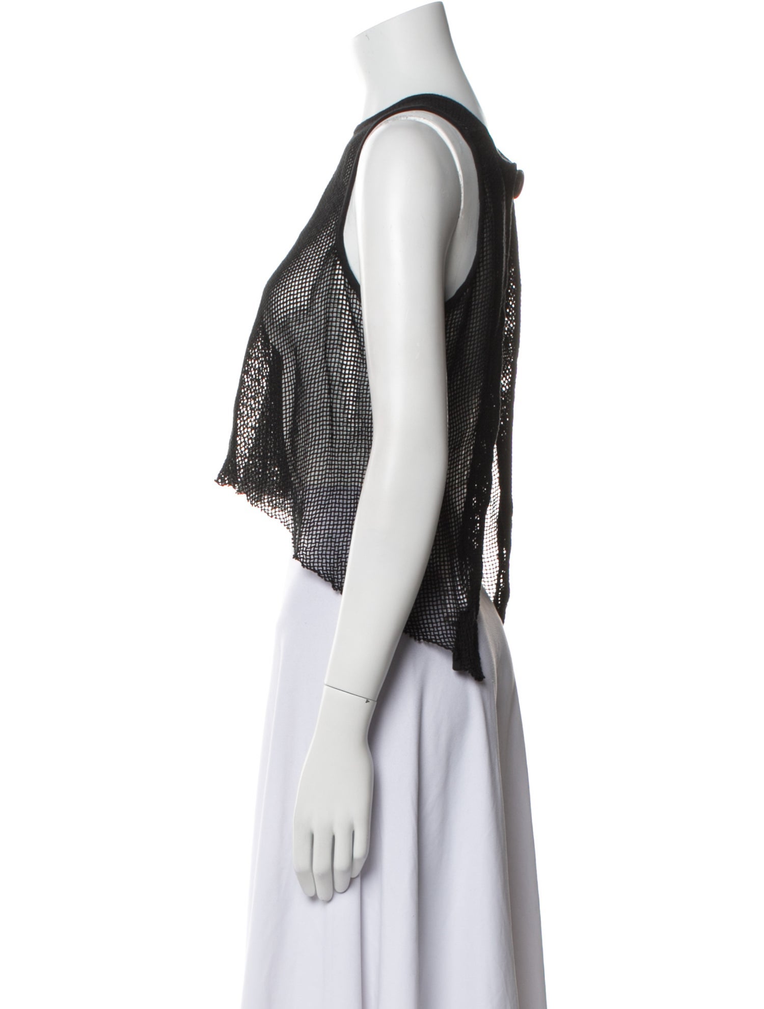 Melitta Baumeister Printed Crew Neck Crop Top