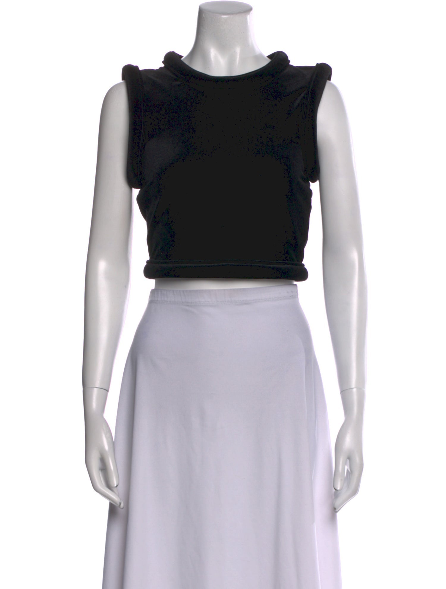 Melitta Baumeister Crew Neck Sleeveless Crop Top w/ Tags