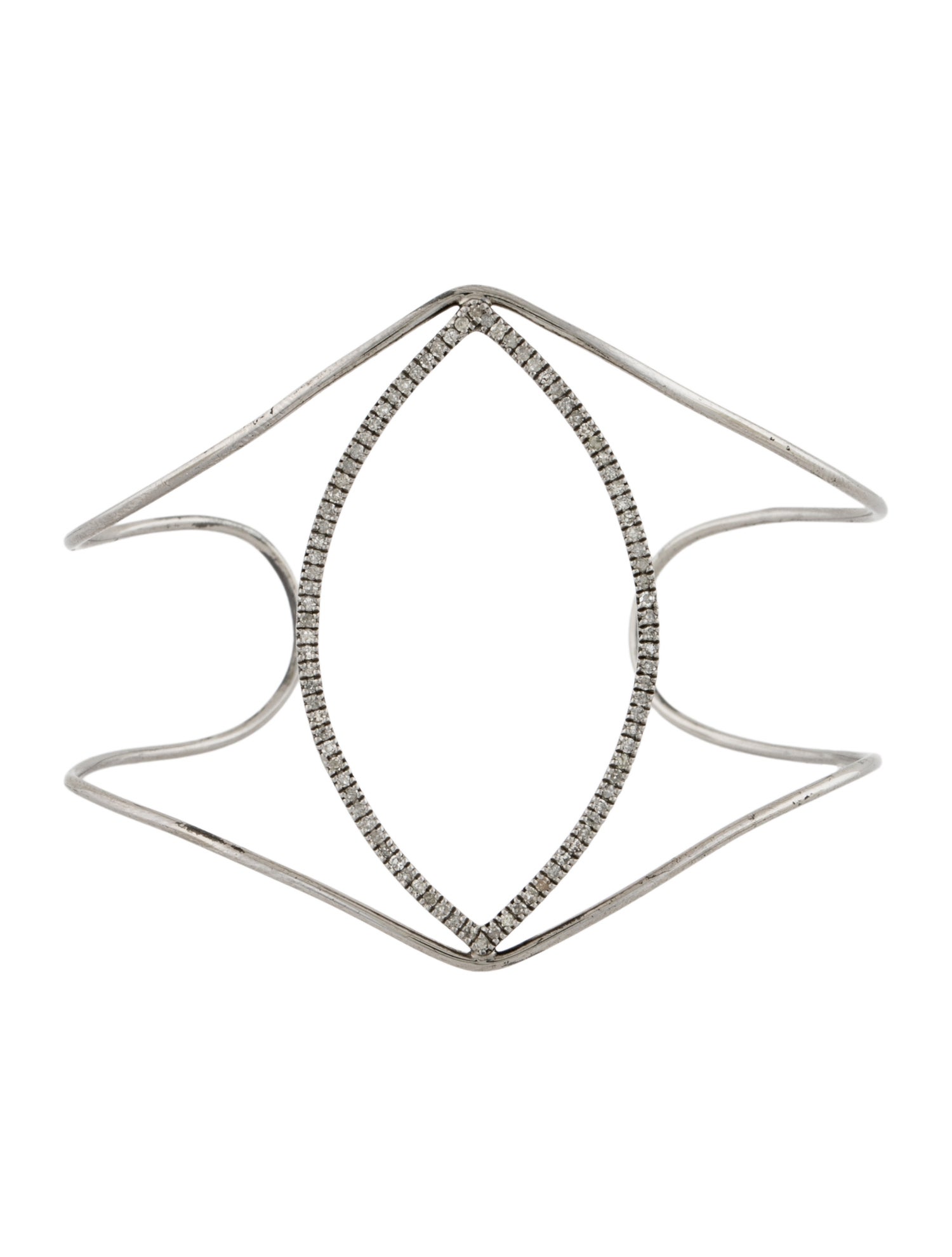 Meredith Marks Diamond Open Cuff