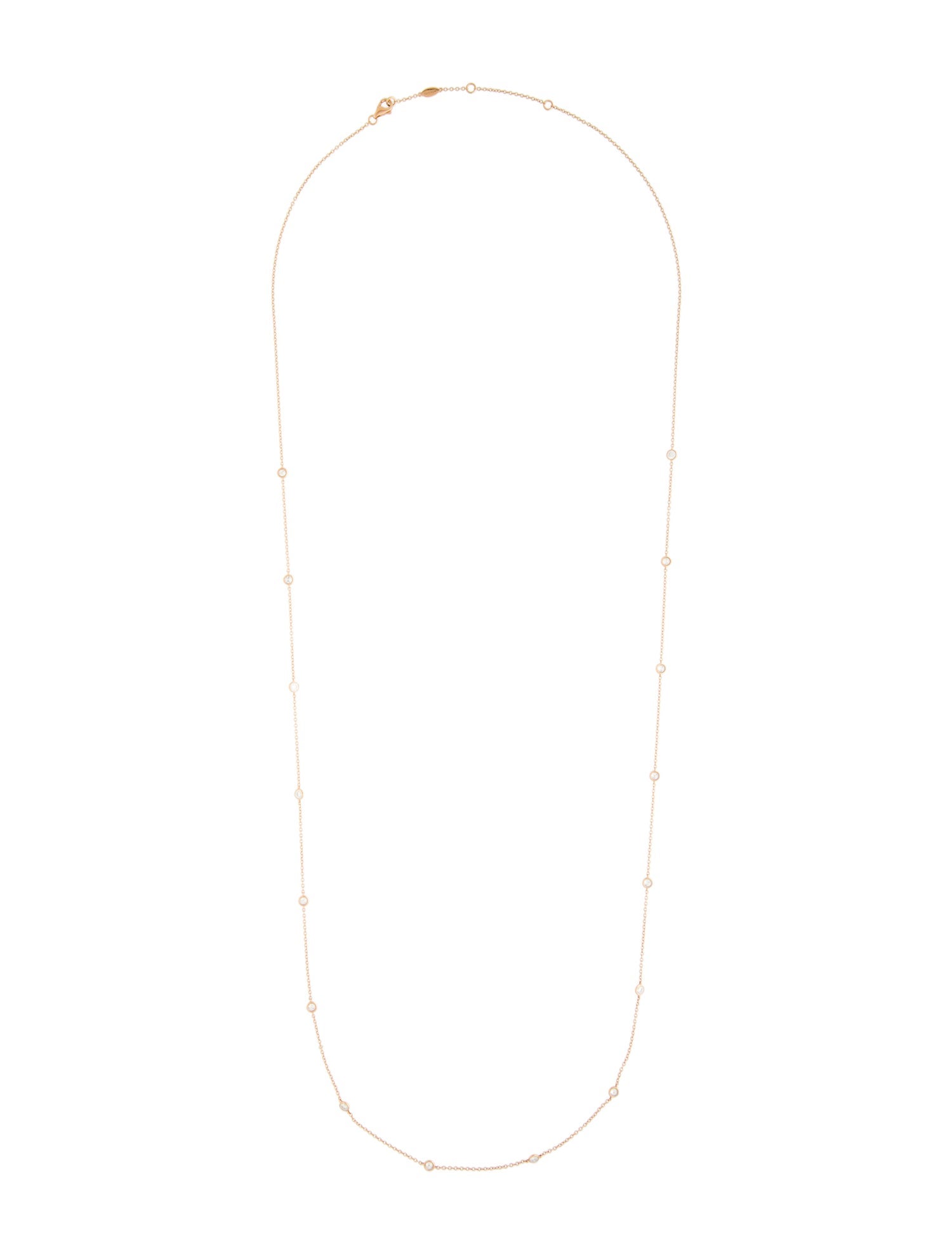Memoire 18K 1.60ctw. Diamond Station Necklace