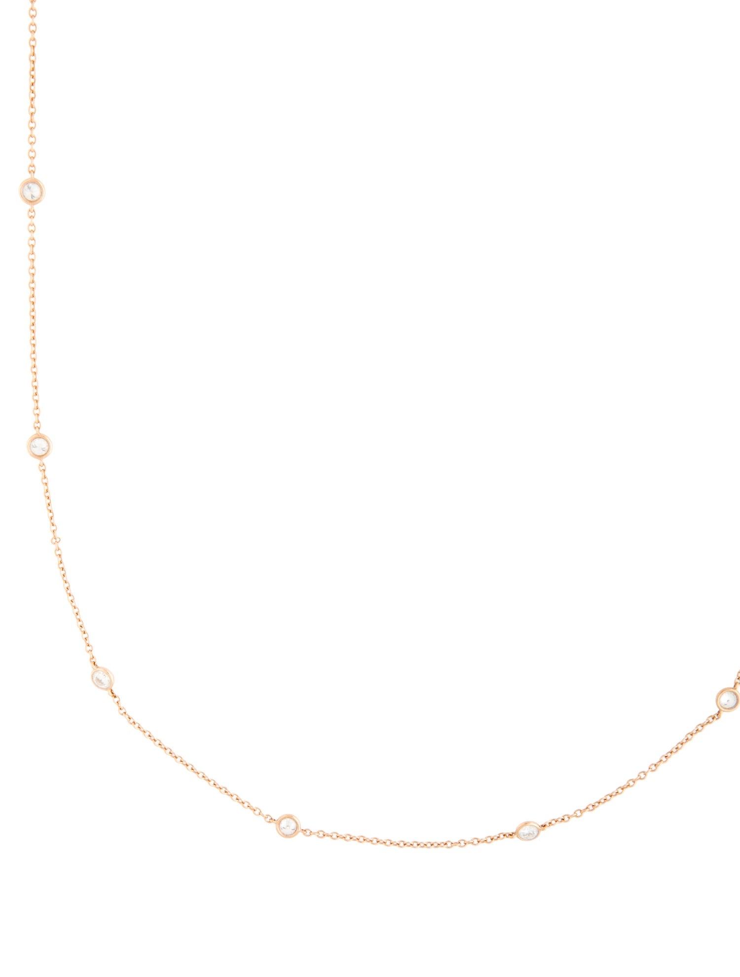 Memoire 18K 1.60ctw. Diamond Station Necklace