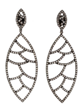 Meghna Jewels Diamond Bora Bora Drop Earrings