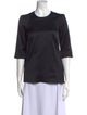 Merchant Archive Crew Neck Three-Quarter Sleeve Blouse