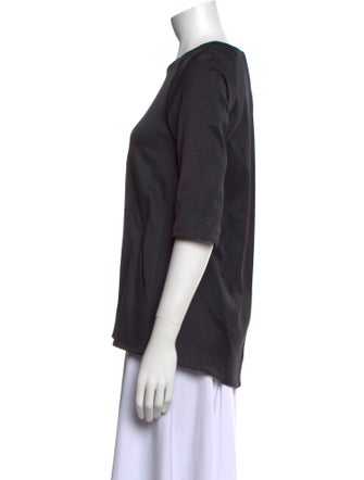 Merchant Archive Crew Neck Three-Quarter Sleeve Blouse