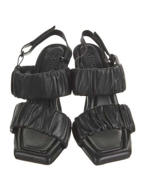 Mercedes Castillo Leather Polka Dot Print Slingback Sandals