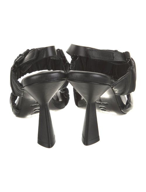 Mercedes Castillo Leather Polka Dot Print Slingback Sandals