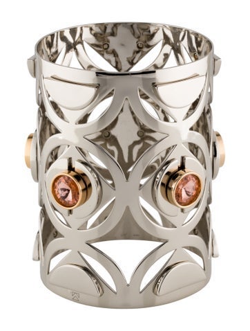 Mercedes Castillo Cuff Geo Cutout Jeweled