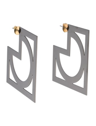 Mercedes Castillo Geo Cutout Hoop Earrings
