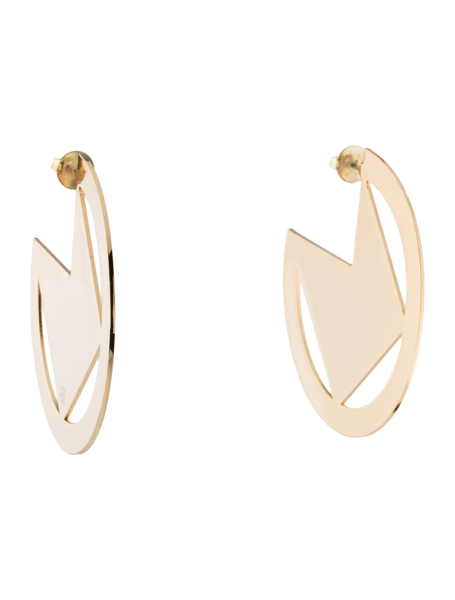 Mercedes Castillo Geo Cutout Hoop Earrings