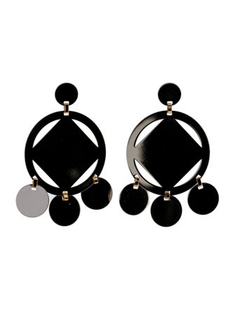 Mercedes Castillo Two-Tone Cutout Small Drop Earrings