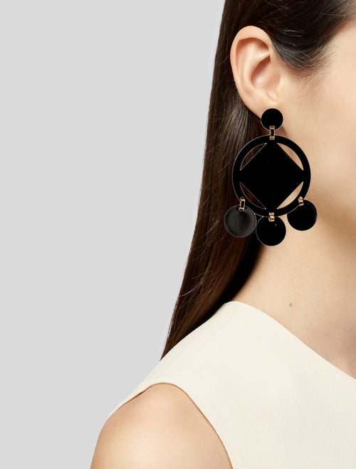 Mercedes Castillo Two-Tone Cutout Small Drop Earrings