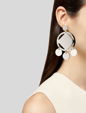 Mercedes Castillo Two-Tone Cutout Small Drop Earrings