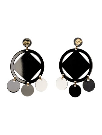Mercedes Castillo Two-Tone Cutout Small Drop Earrings
