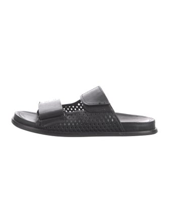 Mercedes Castillo Leather Lasercut Accents Slides