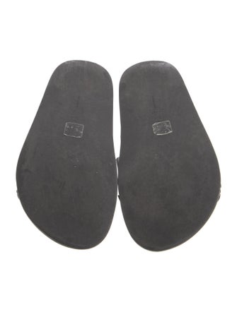 Mercedes Castillo Leather Lasercut Accents Slides