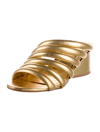 Mercedes Castillo Leather Slides