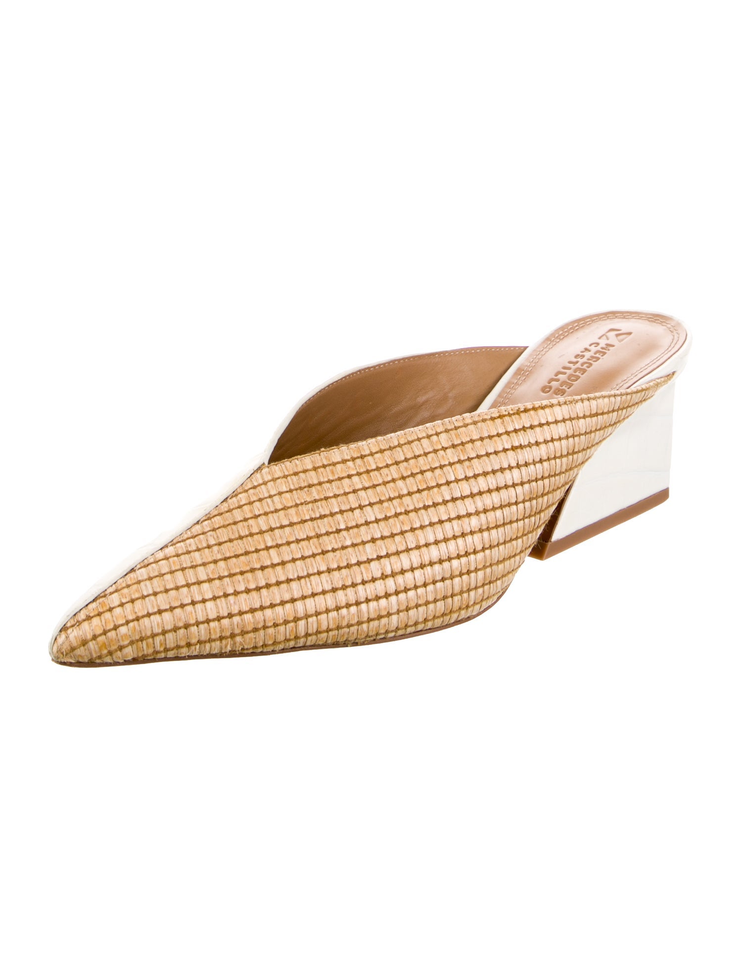Mercedes Castillo Raffia Mules