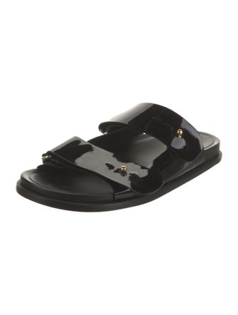 Mercedes Castillo Patent Leather Slides