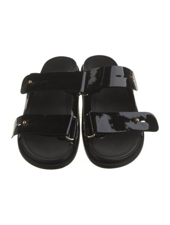Mercedes Castillo Patent Leather Slides