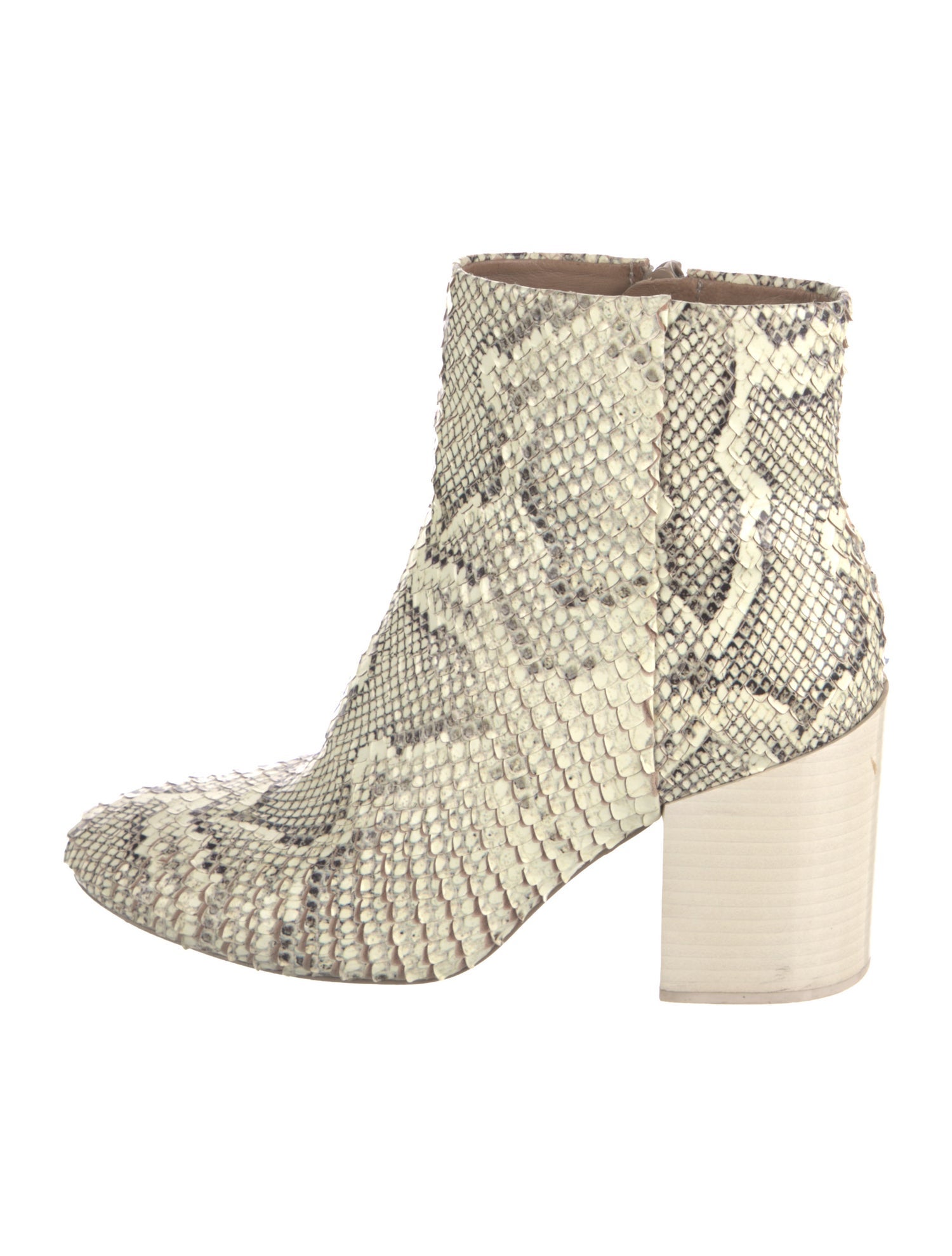 Mercedes Castillo Snakeskin Animal Print Boots