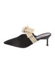Mercedes Castillo Suede Bow Accents Mules
