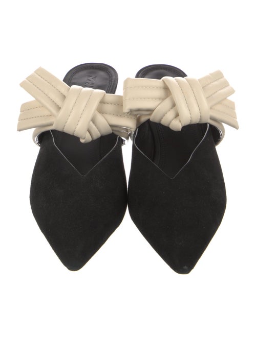 Mercedes Castillo Suede Bow Accents Mules