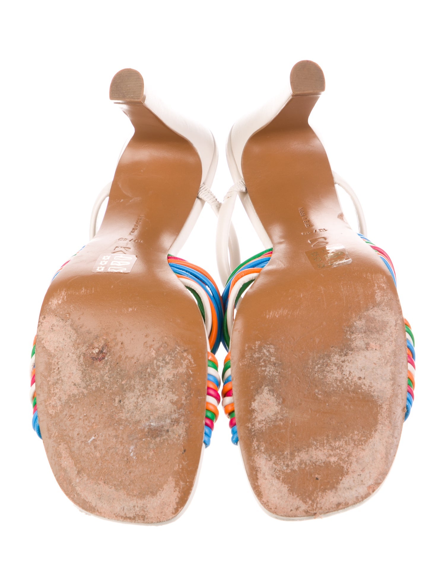 Mercedes Castillo Leather Printed Slides