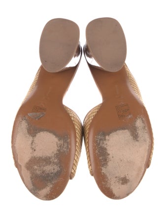 Mercedes Castillo Straw Printed Slides