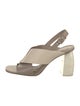 Mercedes Castillo Leather Slingback Sandals
