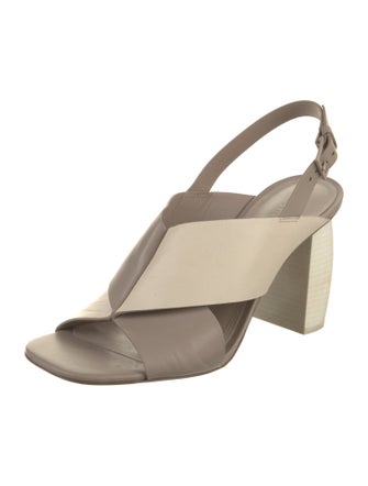 Mercedes Castillo Leather Slingback Sandals