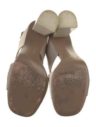 Mercedes Castillo Leather Slingback Sandals