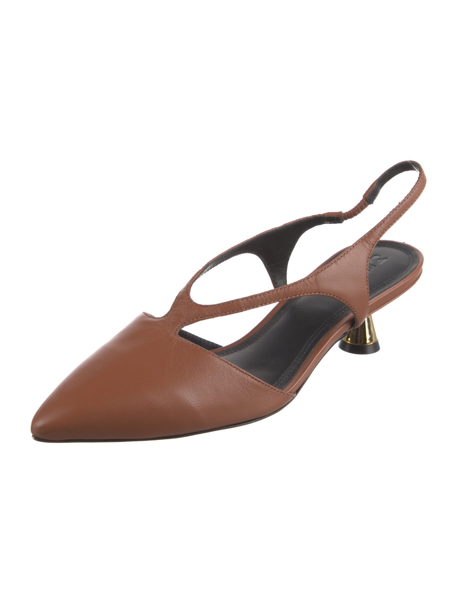 Mercedes Castillo Leather Slingback Pumps
