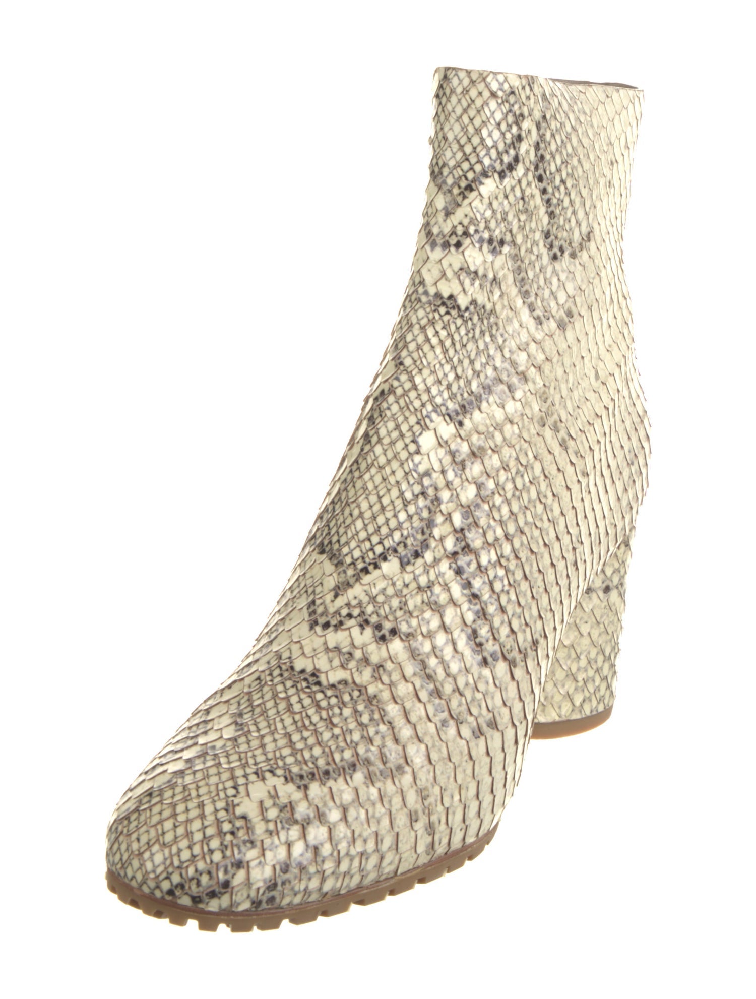 Mercedes Castillo Snakeskin Animal Print Boots