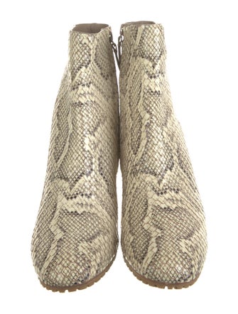 Mercedes Castillo Snakeskin Animal Print Boots