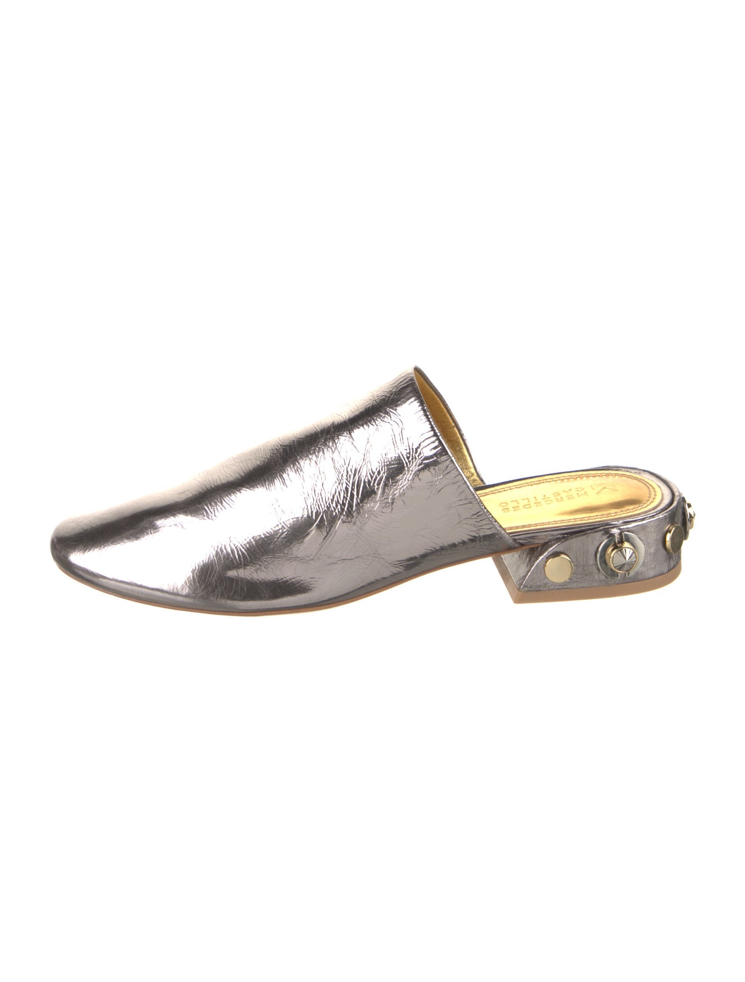 Mercedes Castillo Leather Studded Accents Mules