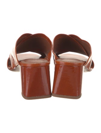 Mercedes Castillo Patent Leather Slides
