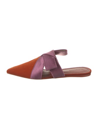 Mercedes Castillo Velvet Bow Accents Mules