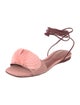 Mercedes Castillo Suede Pleated Accents Sandals