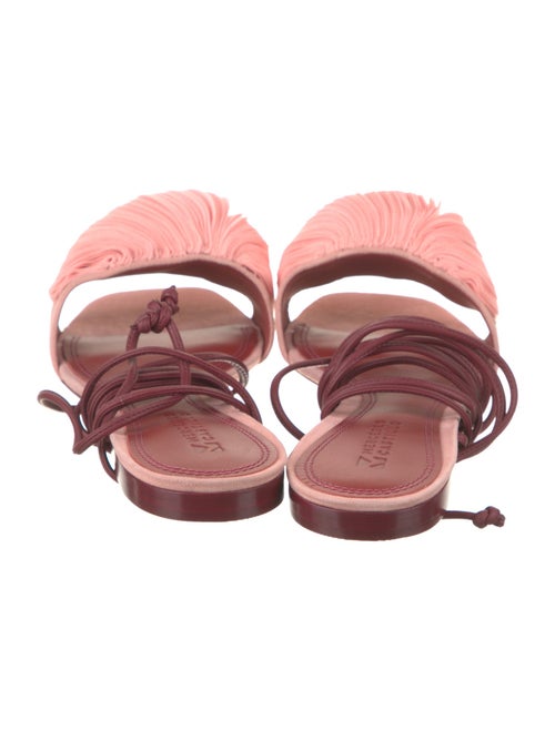 Mercedes Castillo Suede Pleated Accents Sandals