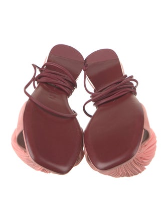 Mercedes Castillo Suede Pleated Accents Sandals