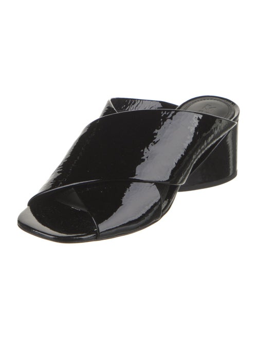 Mercedes Castillo Patent Leather Cutout Accent Slides