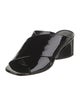 Mercedes Castillo Patent Leather Cutout Accent Slides