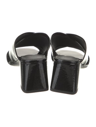 Mercedes Castillo Patent Leather Cutout Accent Slides