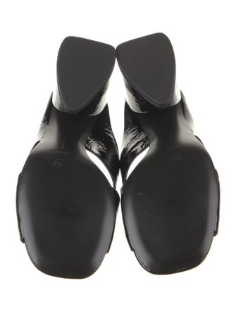 Mercedes Castillo Patent Leather Cutout Accent Slides