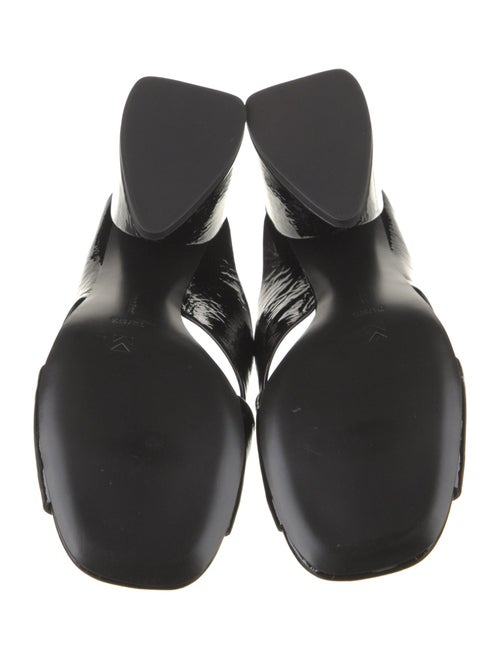 Mercedes Castillo Patent Leather Cutout Accent Slides