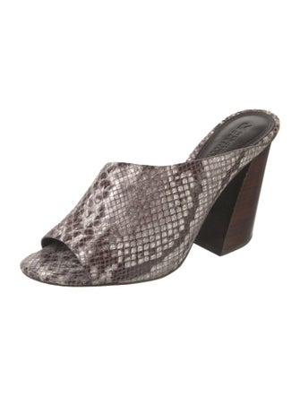 Mercedes Castillo Leather Animal Print Slides