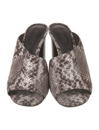 Mercedes Castillo Leather Animal Print Slides