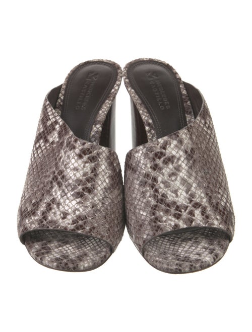 Mercedes Castillo Leather Animal Print Slides